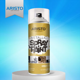 Acrylic Metallic Spray Paint Gold / Silver / Copper / Chrome Colors Abrasion Resistant